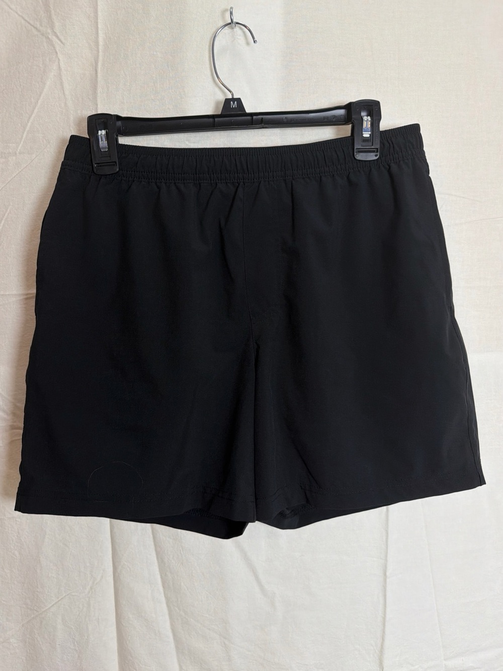 Chubbies Shorts Mens M Black Lined Performance Drawstring Athletic Training